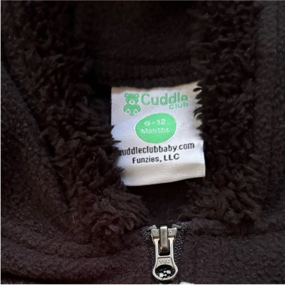 Baby Fleece Hooded Romper Bodysuit Onesie 6-12 months - Picture 6 of 10